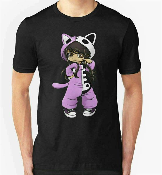 

aphmau as a cat black t shirt s-3xl funny tee shirt