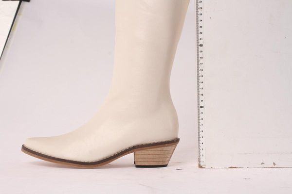 

new winter style knee high boots genuine leather women boots warm motorcycle western female cowhide, Black