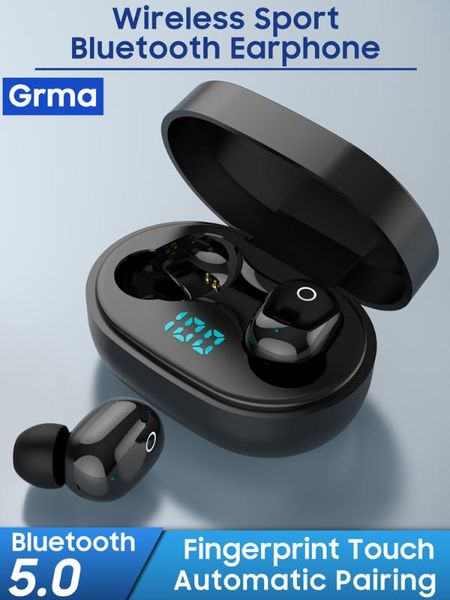 

grma original air pro wireless bluetooth 5.0 earphone bass stereo touch control headset for huawei redmi dots