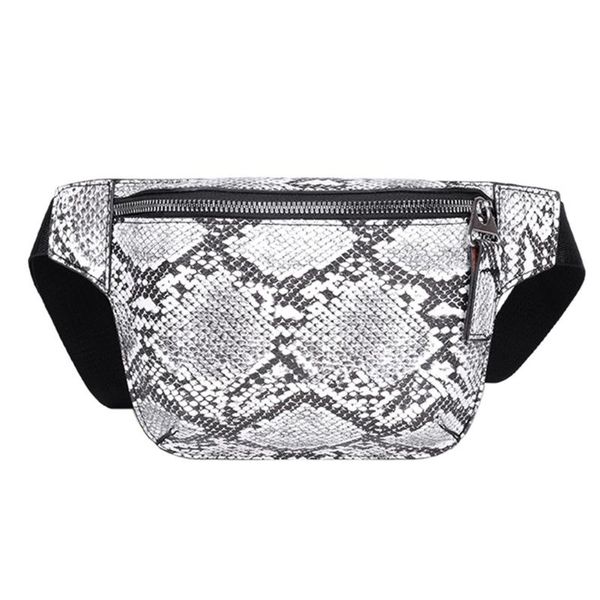 

fashion women serpentine zipper messenger bag chest bag waist phone waist cangurera para la cintura mujer #30