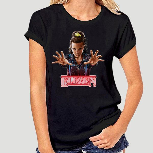 

stranger things 3 women t shirt funny eleven tshirt fashion ulzzang short sleeve harajuku 90s t-shirt tumblr streetwear-0568a
