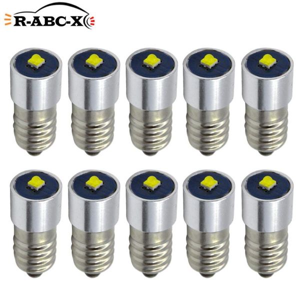 

dc3v e10 led bulb non-polarity 4.5v 6-30v replacement bulb 3w c'ree led torch work light lamp 200lumen white yellow