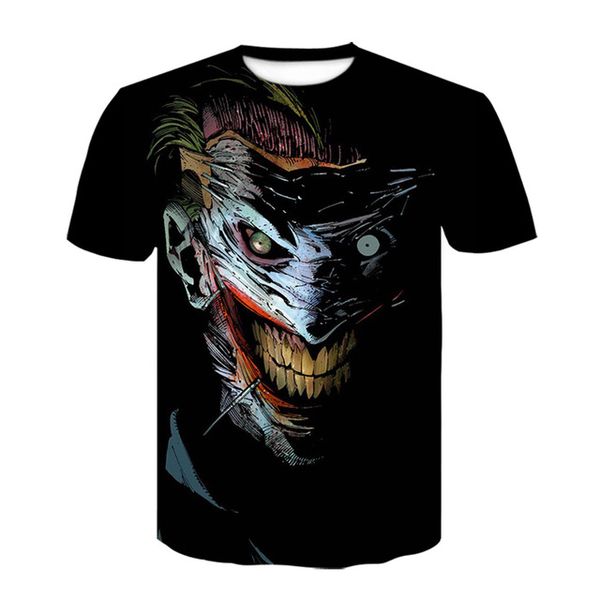 

it clown joker camiseta 3d print shirts plus size hippie kawaii men clothing