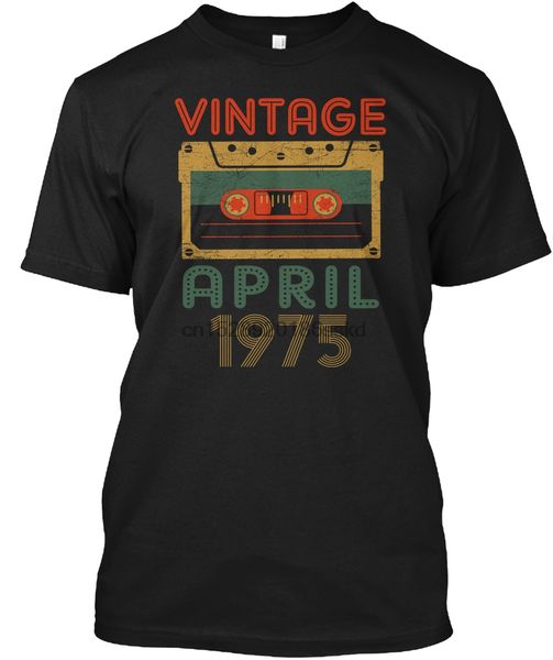 

men t shirt vintage april 1975 birthday gift mixtape tshirts women t-shirt