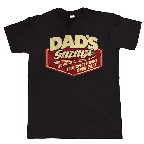

dad garage mens funny car t shirt - mechanic birthday gift for dad summer short sleeves cotton t-shirt fashion short sleeve