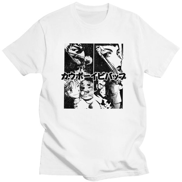 

cool japanese anime manga cowboy bebop tshirt men o-neck short sleeved spike spiegel summer tee pure cotton manga fans t shirt