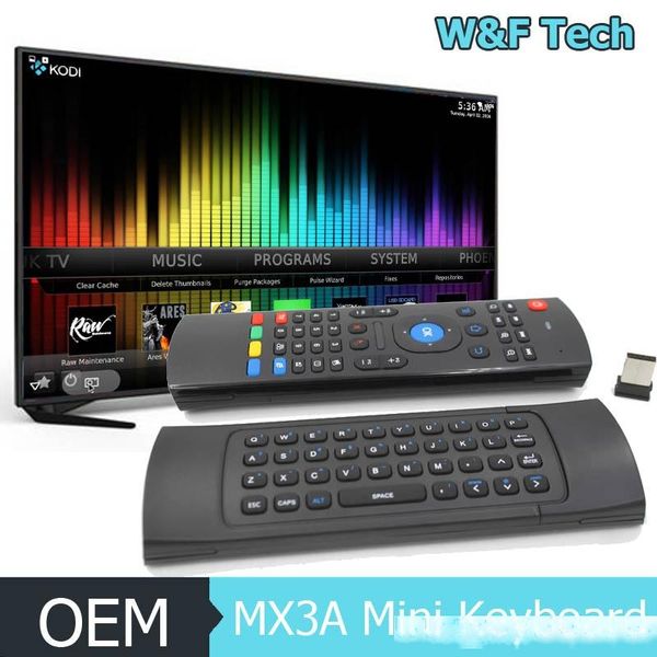 

mini wireless keyboard 2.4ghz flying air mouse mx3a remote control mini keyboard for android box tv stick pc