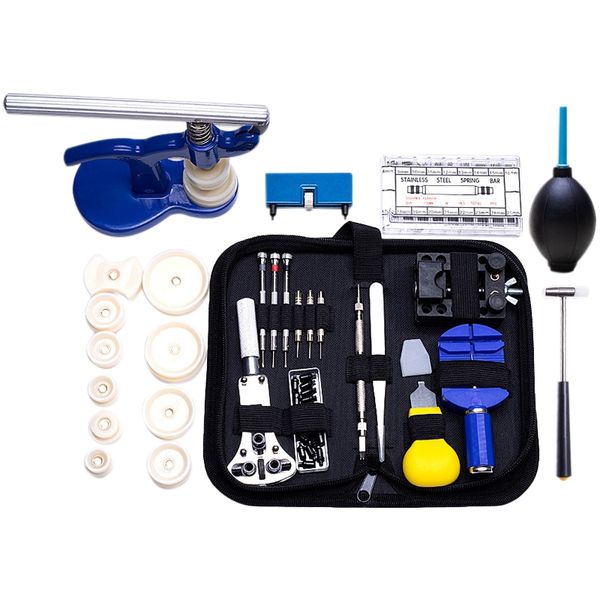 

406 шт профессиональные часы repair tool kit часы инструменты замена демонтажные батареи часы пресс-спринг бар батареи заменить