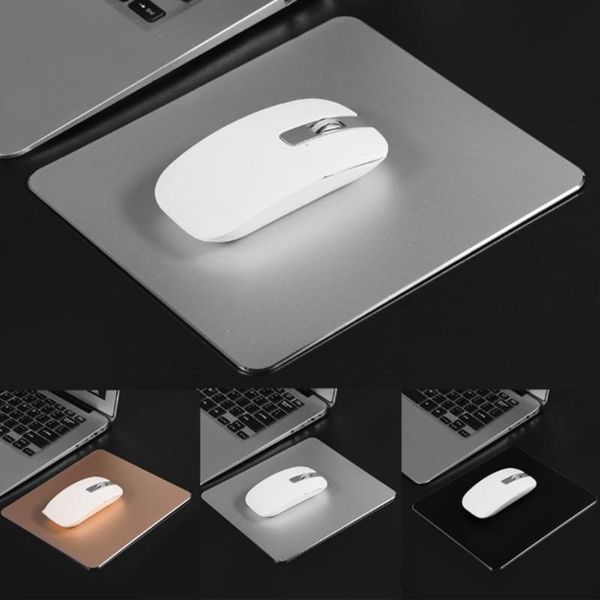 

metal aluminum alloy mouse pad anti-slip mousepad for computer gaming mice mat hard smooth thin mousepad double side waterproof