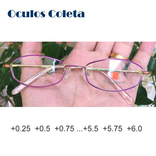 

special reading glasses titanium women rainbow color full rim, White;black