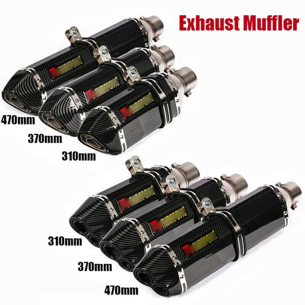 

38-51mm universal modify motorcycle atv dirt pit bike exhaust system tips pipe muffler for fz6 cbr250 cb600 mt07