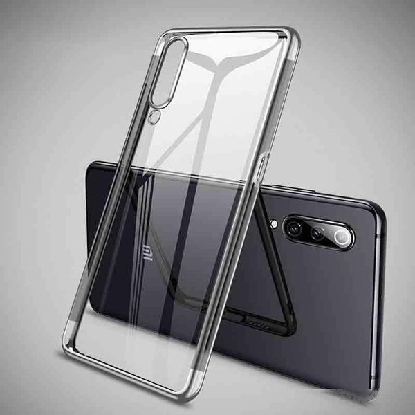 

case for xiaomi my 9 clear transparent plating bumper tpu silicone cover case for my 9 my 9 xiaomi phone