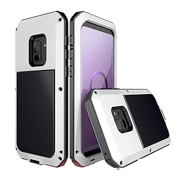 

military grade anodized aluminum heavy duty full body dual layer rugged tpu and metal protective case for samsung s9