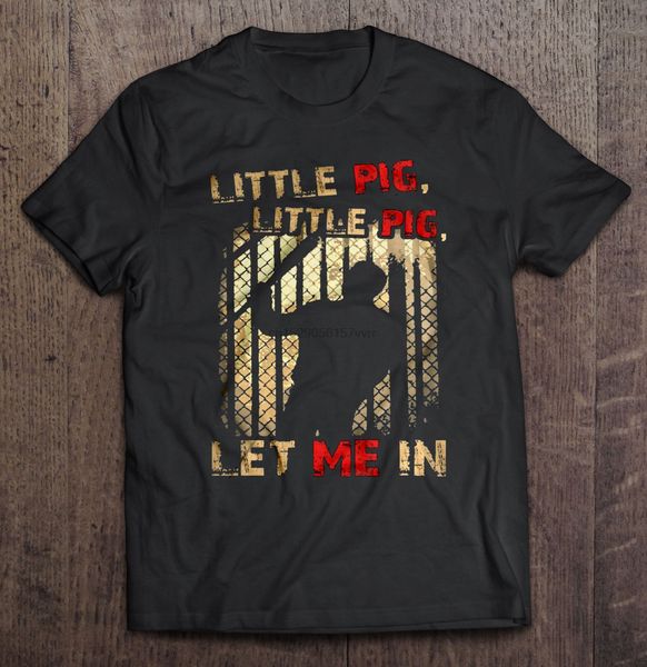 

men t shirt little pig little pig let me in version2 women t-shirt