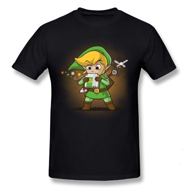 

hkfz fashion men's the legend of zelda t-shirt plus size o-neck design casual cotton t shirt