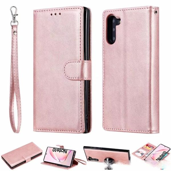 

magnetic removable leather wallet case for iphone 11 xr xs max 8 7 6 se 5 samsung note 10 pro 2in1 detachable id card slot car holder cover