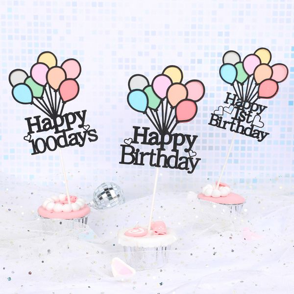 

cake ers diy baby girl happy birthday 1st cupcake er cake flags kids boys birthday wedding bride party baking decor