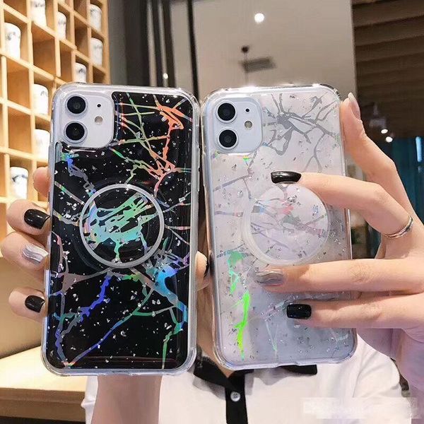 

50pcs classic marble stand holder case for iphone 11 pro max xr for samsung s20 plus a51 for huawei p40 pro soft back cover