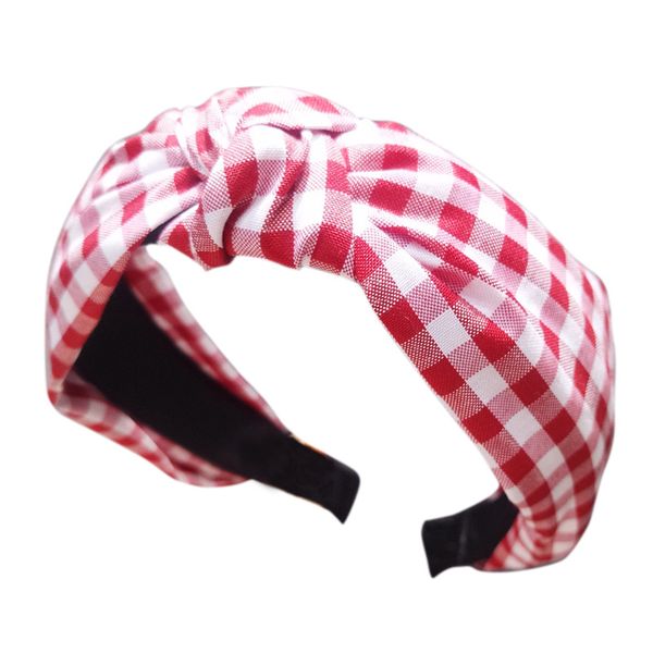 

оголовье передний узел printed стильный оголовье bow knot hairband урожай twist hairband для женщин модные аксессуары для волос, Pink