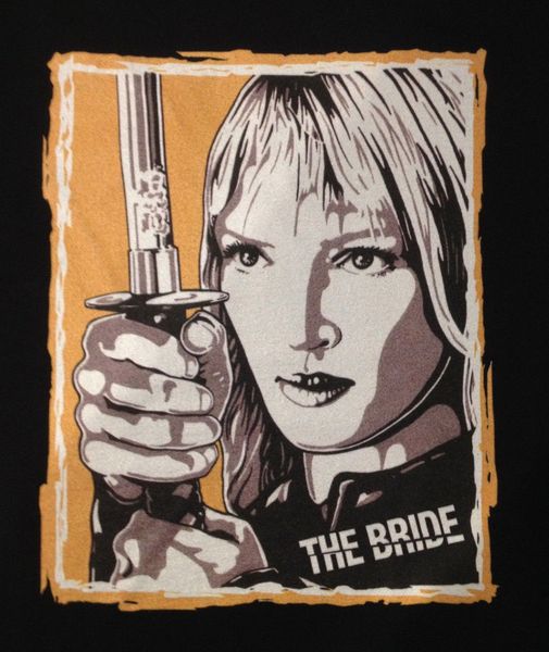 

2019 short sleeve o-neck the bride kill bill uma thurman beatrix original art t shirt new custom t shirts