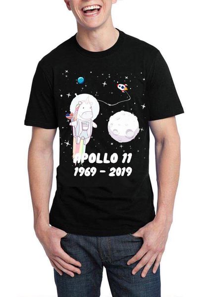 

apollo 11 19692019 black half sleeve t shirt
