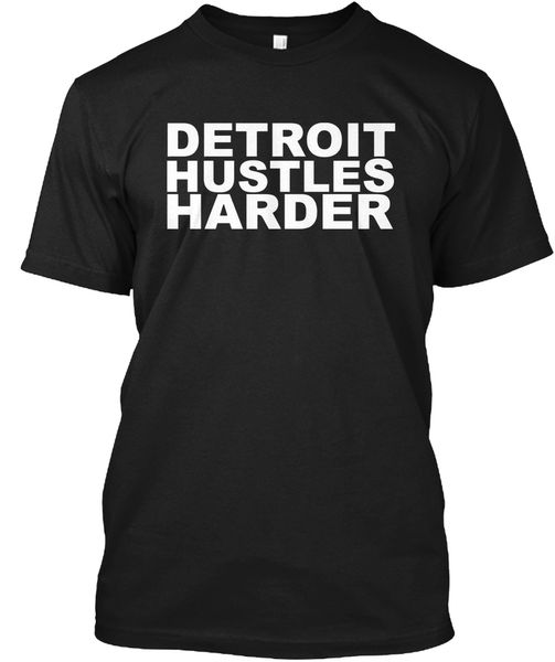

детройт толкается harder популярного tagless тройник shirt100% хлопок