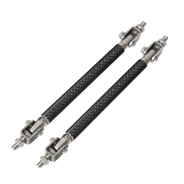 

car adjustable front bumper lip splitter rod support bar 10cm black