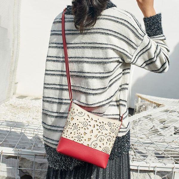 

bags for women 2020 women hollow candy color one shoulder small zipper square phone bag messenger bags bolsa mujer