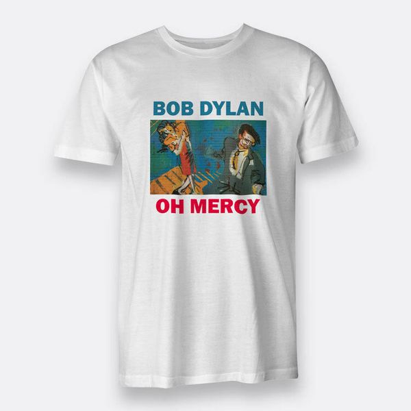

oh mercy bob dylan white t-shirt men's tee size s to xxxl summer the new fashion