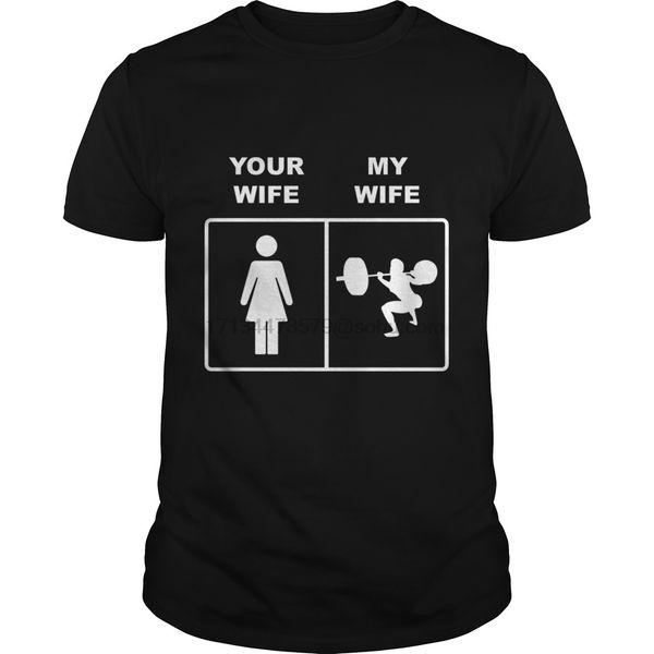 

men t shirt short sleeve your wife my wife squats lifting - womens scoop neck t-shirt (2) cool women t-shirt tee