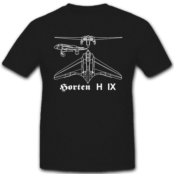 

2019 fashion t shirt horten h 9 ix wh luftwaffe go 229 nurflugel deltaflugel tee shirt
