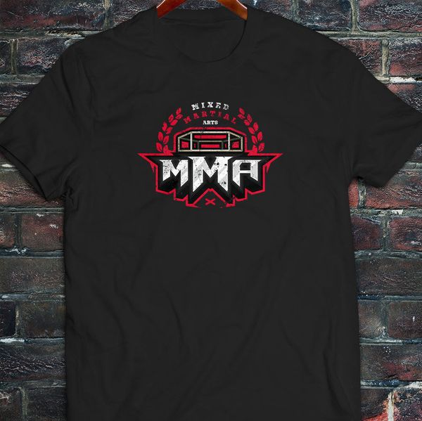 

100% cotton brand new ultimate fighting mixed martial artser warrior mens black t-shirt summer tee shirt