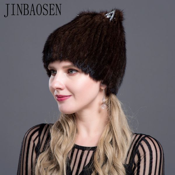 

beanie/skull caps jinbaosen russian ski hat cap mink 7, Blue;gray