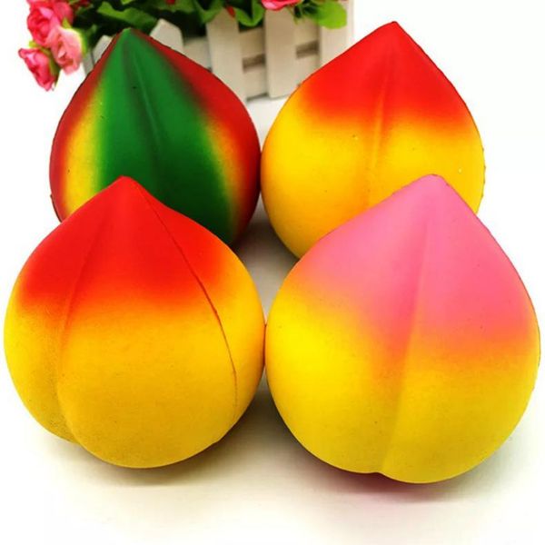 

squishy peach 12cm*10.7cm huge slow rising soft squeeze cute cell phone strap gift stress children toys decompression toy