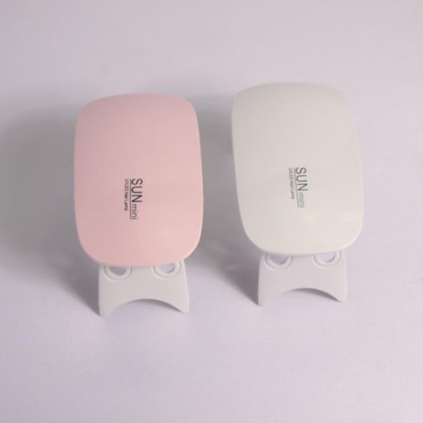 

portable mini 6w led light nail dryer usb powered 60s 120s timer folding nail art manicure lamp