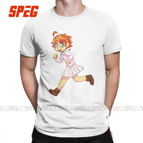 

мужской обещанный neverland эмма футболка хлопок одежда урожай с коротким рукавом crewneck tee shirt 6xl футболки