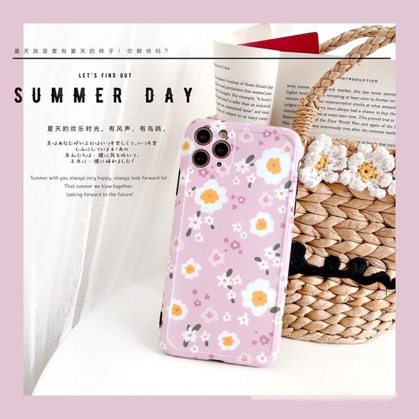 

korean style small broken flowers for apple 11pro/max xs red book xr network red se mobile phone shell iphone7p female 8plus silicone soft 1