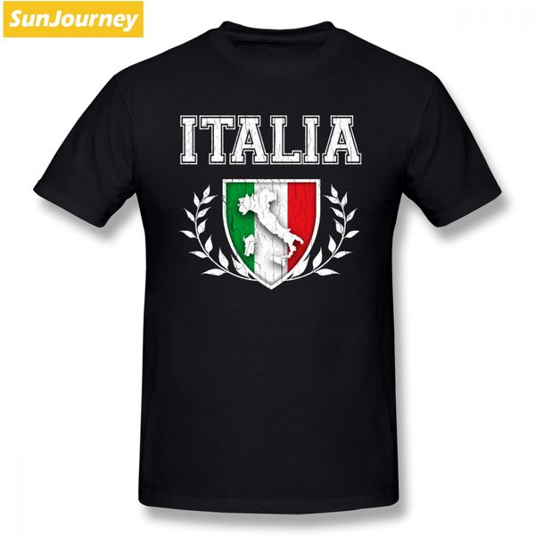 

vintage italia flag men t shirt drop shipping group 4xl 5xl 6xl cotton crewneck short sleeve t-shirts