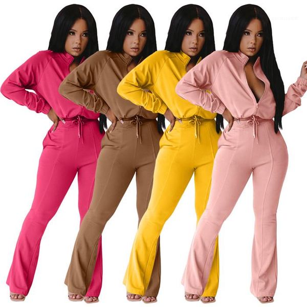 

топы bootcut брюки тонкий женщин способа rompers одежды высокая талия женщин конструктора комбинезоны осень zipper с длинным рукавом, Black;white