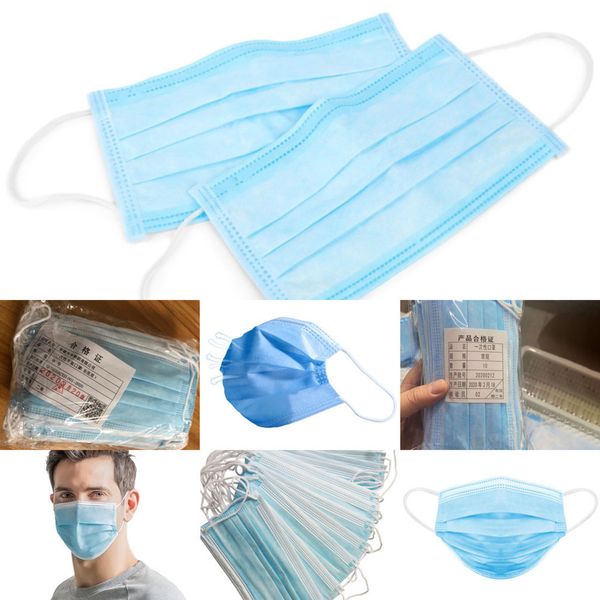 

2021layer mask disposable ear-loop face mouth masks cover 3-ply non-woven disposable dust mask vbsb