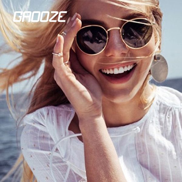 

gaooze sunglasses women female glasses for men women's sunglasses round sun glass vintage sunglass women oculos lxd24, White;black
