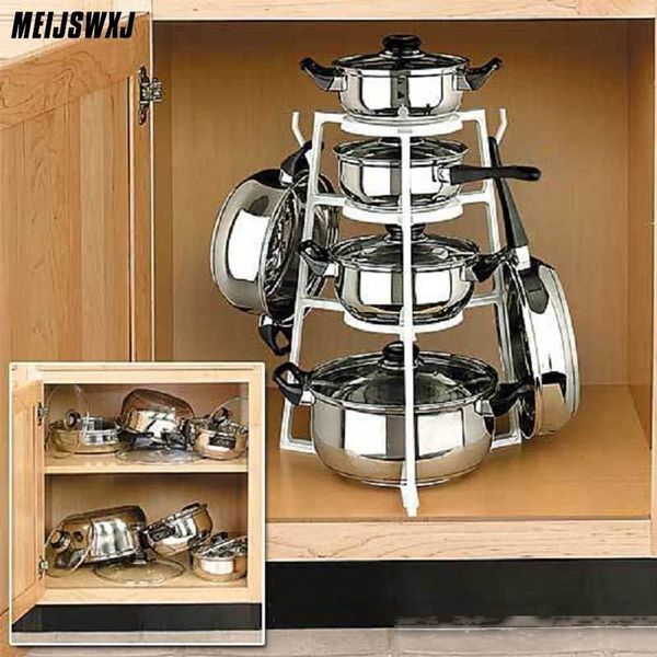 

stand kitchen storage prateleira pot rack cookware holder shelf turret estante rangement cuisine prateleiras cabideiro organizer t200413