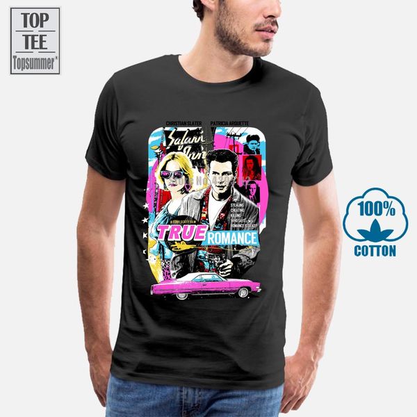 

true romance v2 плакат фильма футболка желтый синий zink все размеры s для 4xl