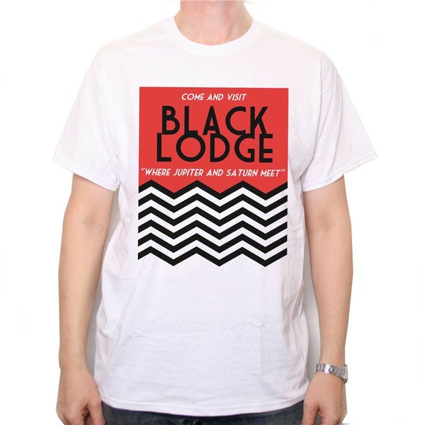 

вдохновленный твин пикс t shirt - black lodge poster cult tv футболка цифровая печатная tee shirt