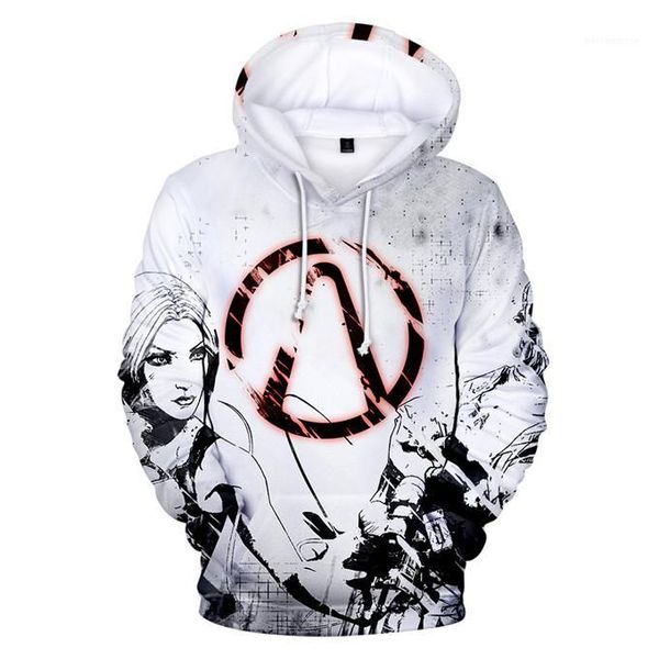 

hoodies long sleeve pullover mens sweatshirts fashion games hoodies 3d digital print borderlands 3 mens, Black
