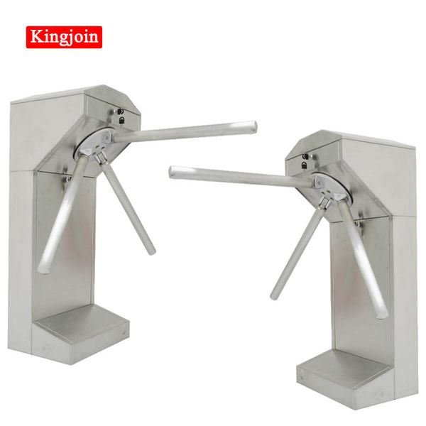 

fingerprint access control kingjoin anti-theft entrance vertical tripod card revolving door price with