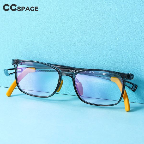 

49142 blue light proof glasses for children tr90 ultralight adjustable legs optical fashion computer glasses, Black