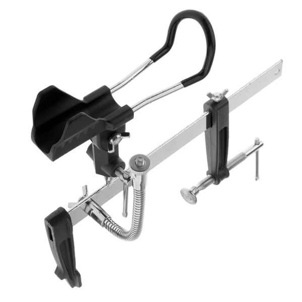 

fishing rods holder support pole bracket ground support stand w/ light stand