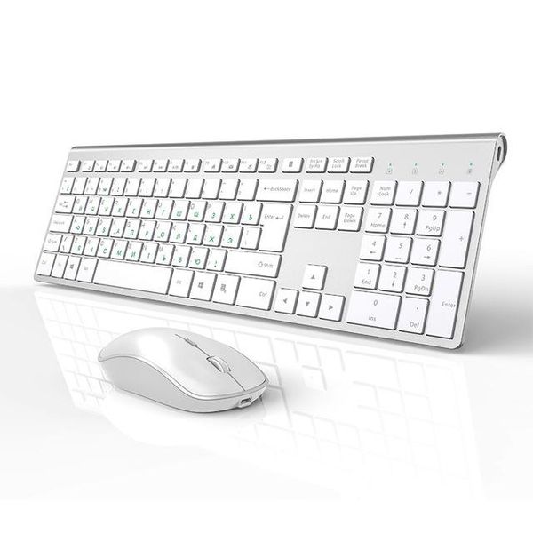 

ice & s combos rechargeable russian wireless keyboard and english standard keyboard silent mouse ergonomic mice slim keyboard mous