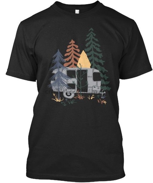

camping wild airstream stylisches t-shirt women tshirt